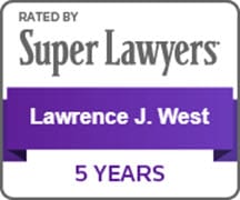 Super Lawyers 5 Years Lawrence J West